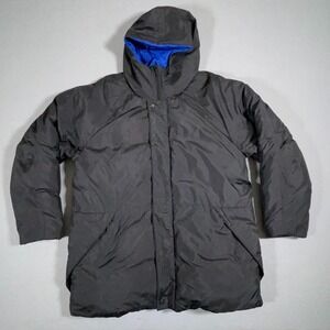 Polo Sport Ralph Lauren Down Puffer Jacket Men Large Winter Coat Black Blue 90s